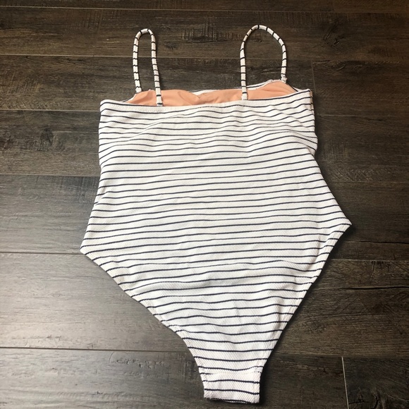 J Crew Striped One Piece Swim Suit (size 16) - Picture 3 of 6